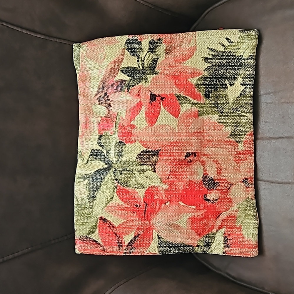 Inside Outside Floral Cushion Cover (12.5" x 15.25")